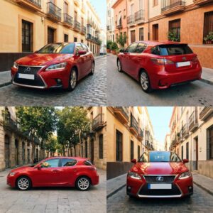 Lexus CT 2015, красный - аренда в Барселоне и Испании
